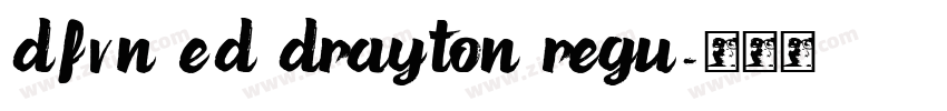 DFVN ED Drayton Regu字体转换